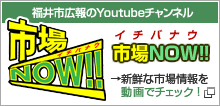 福井市広報のYoutubeチャンネル 市場NOW！